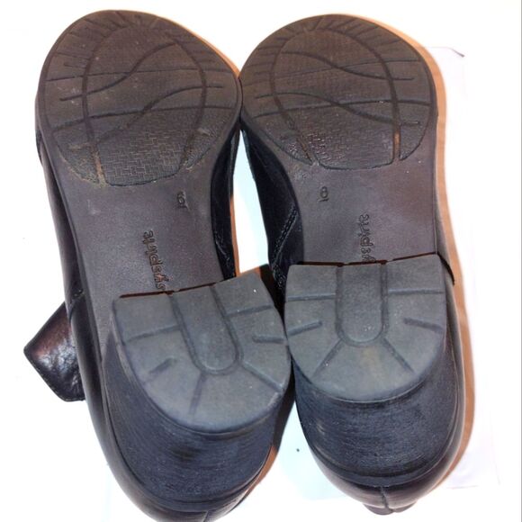 Easy Spirit Black Leather Ankle Boots Booties Comfortable Shoes Black Size 6W - Picture 6 of 14